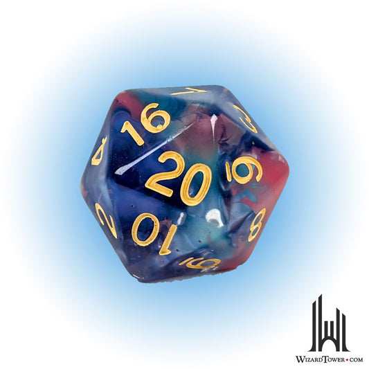 Individual Dice - Coral Reef 30mm d20