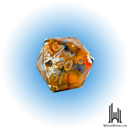 Individual Dice - Cosmic Cliffs Symbol 30mm d20
