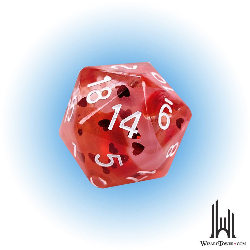 Individual Dice - Lovestruck Symbol 30mm d20