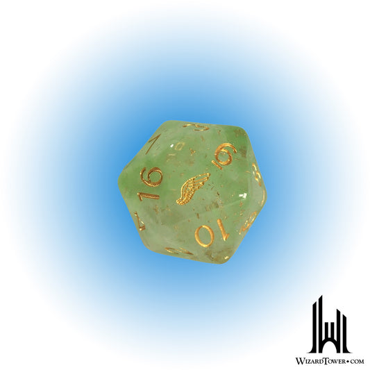 Individual Dice - Diffusion Gilded Griffin Symbol 30mm d20