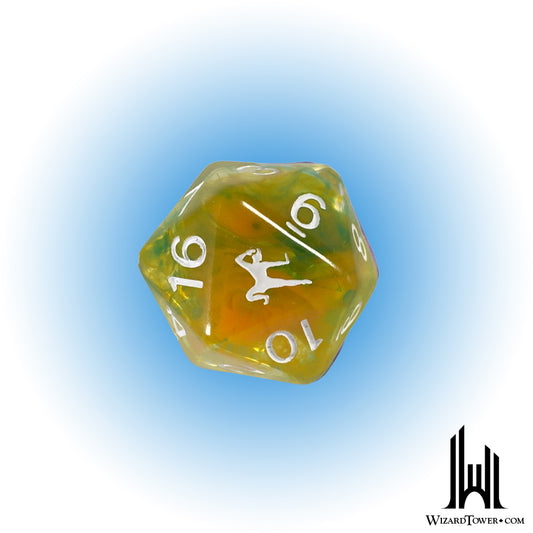Individual Dice - Diffusion Monastic Discipline Symbol 30mm d20