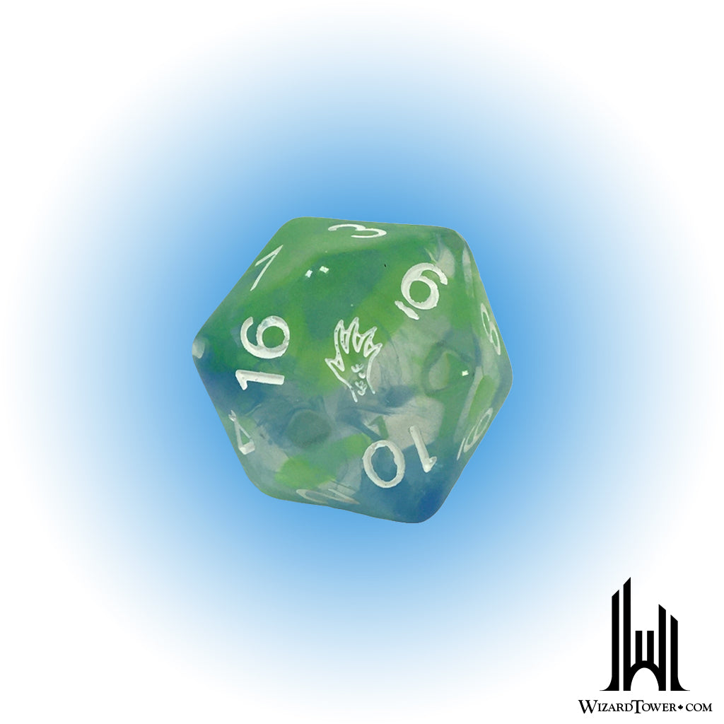 Individual Dice - Diffusion Nixie's Brook Symbol 30mm d20
