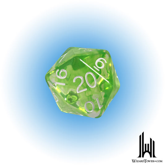 Individual Dice - Diffusion Slime Green 30mm d20