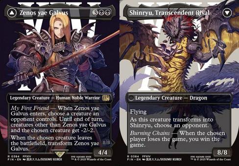 Zenos yae Galvus // Shinryu, Transcendent Rival (0384) (Borderless)