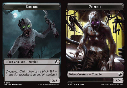 Zombie (0011) // Zombie (0012) Double-Sided Token - Foil