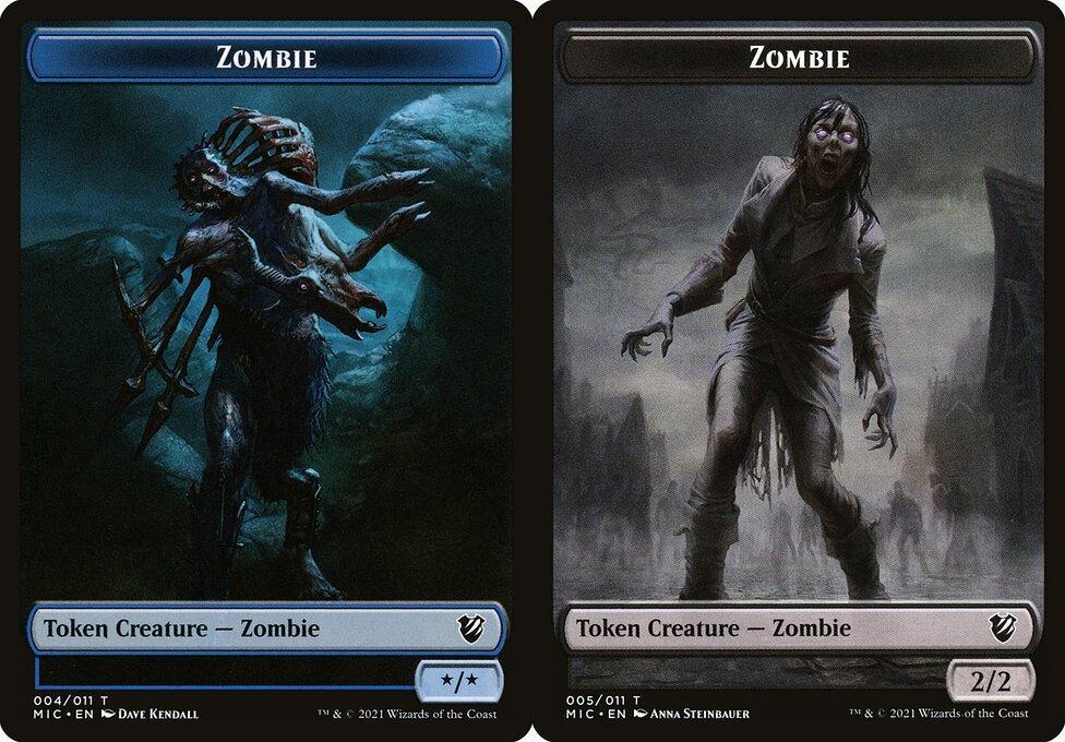 Zombie (004) // Zombie (005) Double-Sided Token