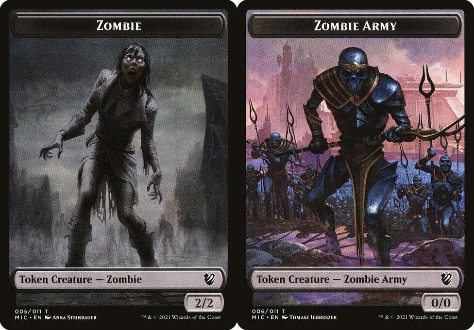 Zombie (005) // Zombie Army (006) Double-Sided Token