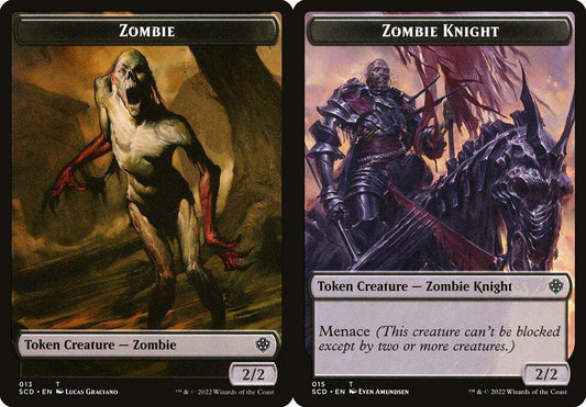 Zombie (013) // Zombie Knight (015) Double-Sided Token