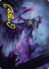 Zul Ashur, Lich Lord (10/54) Art Card (AFDN) - Gold-Stamped Signature