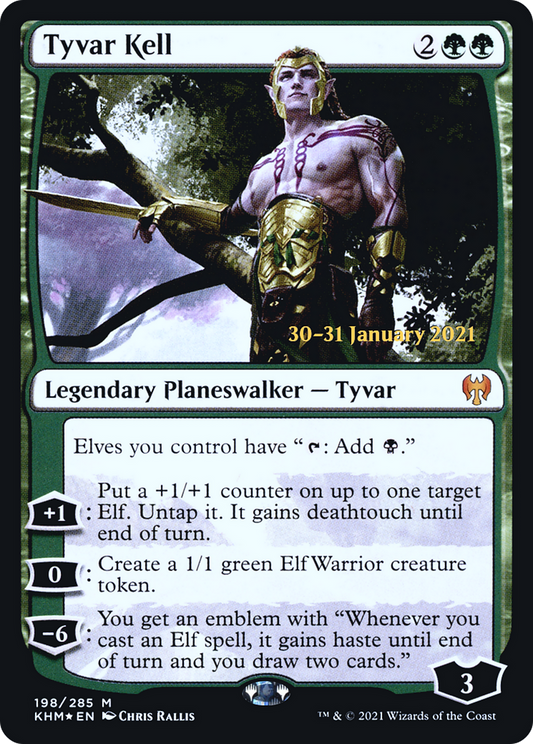 Tyvar Kell (198) (Prerelease) - Foil