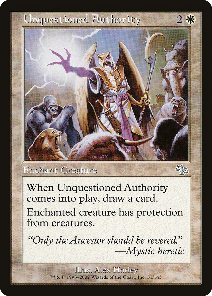 Unquestioned Authority - Foil