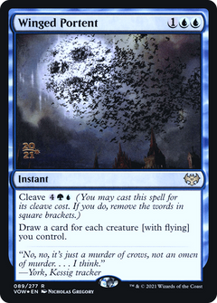 Winged Portent (089) (Prerelease) - Foil