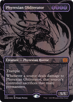 Phyrexian Obliterator (351) (Borderless) - Oil Slick Raised Foil