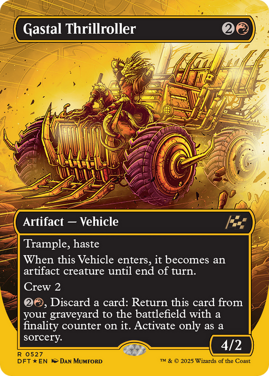 Gastal Thrillroller (0527) (Borderless) - First Place Foil