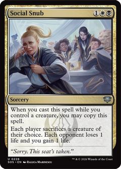 Social Snub (SOS) - Foil