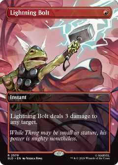 Lightning Bolt (2579) (Borderless) (SLD) - Foil