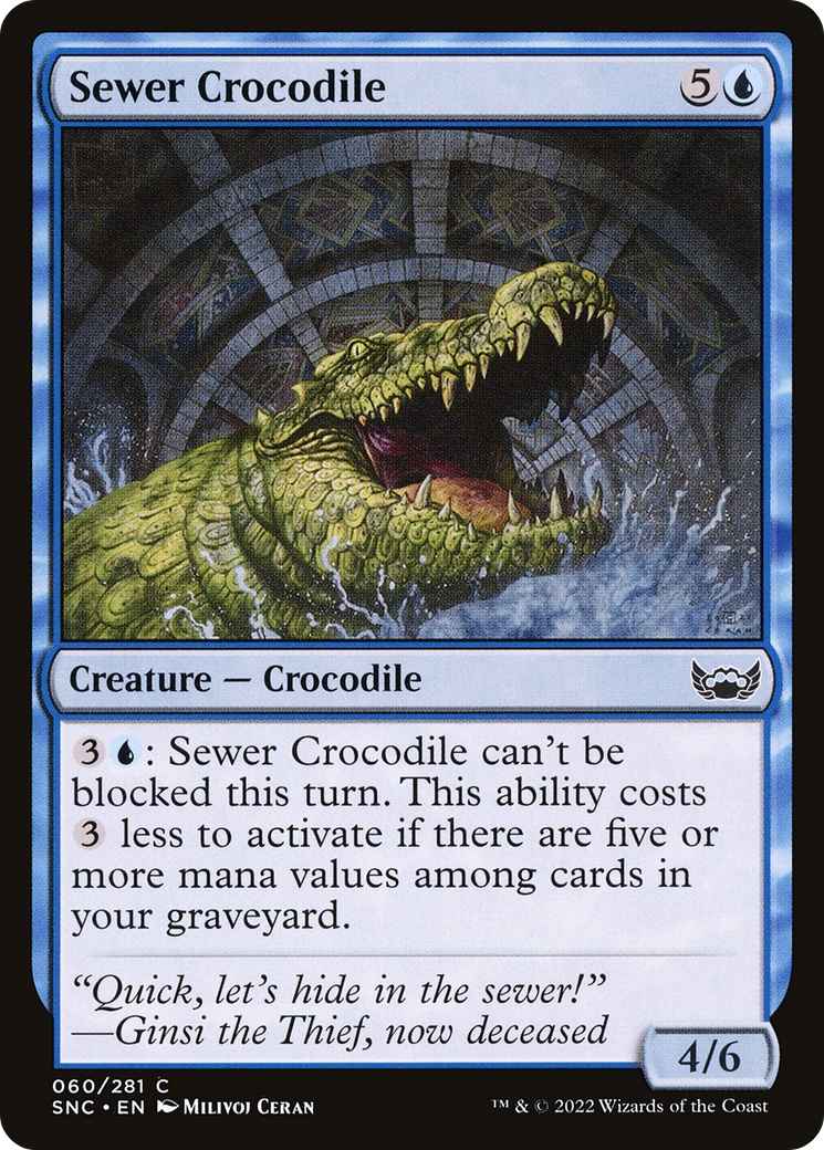 Sewer Crocodile - Foil