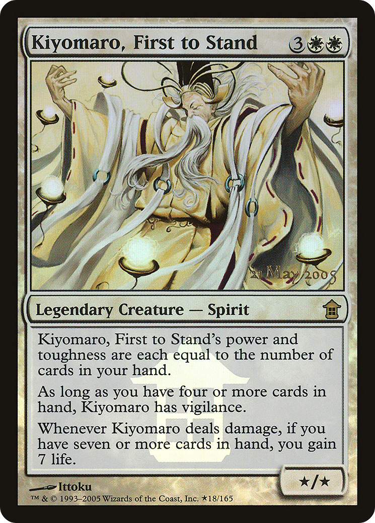 Kiyomaro, First to Stand (18) (Prerelease) - Foil