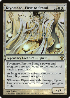 Kiyomaro, First to Stand (18) (Prerelease) - Foil