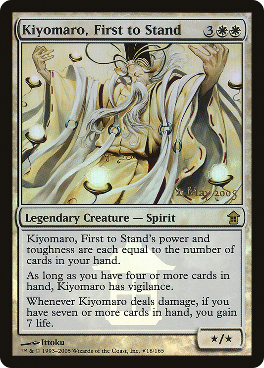 Kiyomaro, First to Stand (18) (Prerelease) - Foil