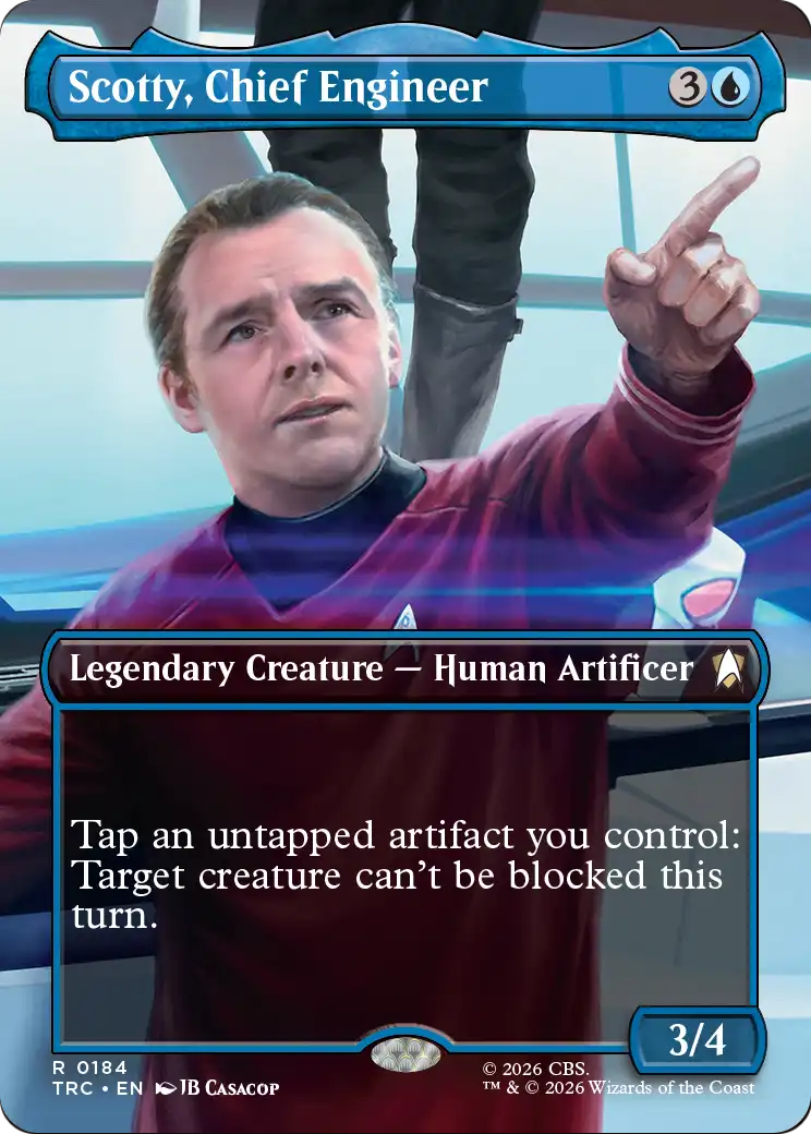Scotty, Chief Engineer (0184) (Borderless) (TRC) - Foil
