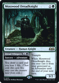Mosswood Dreadknight // Dread Whispers (0231) (Prerelease) - Foil