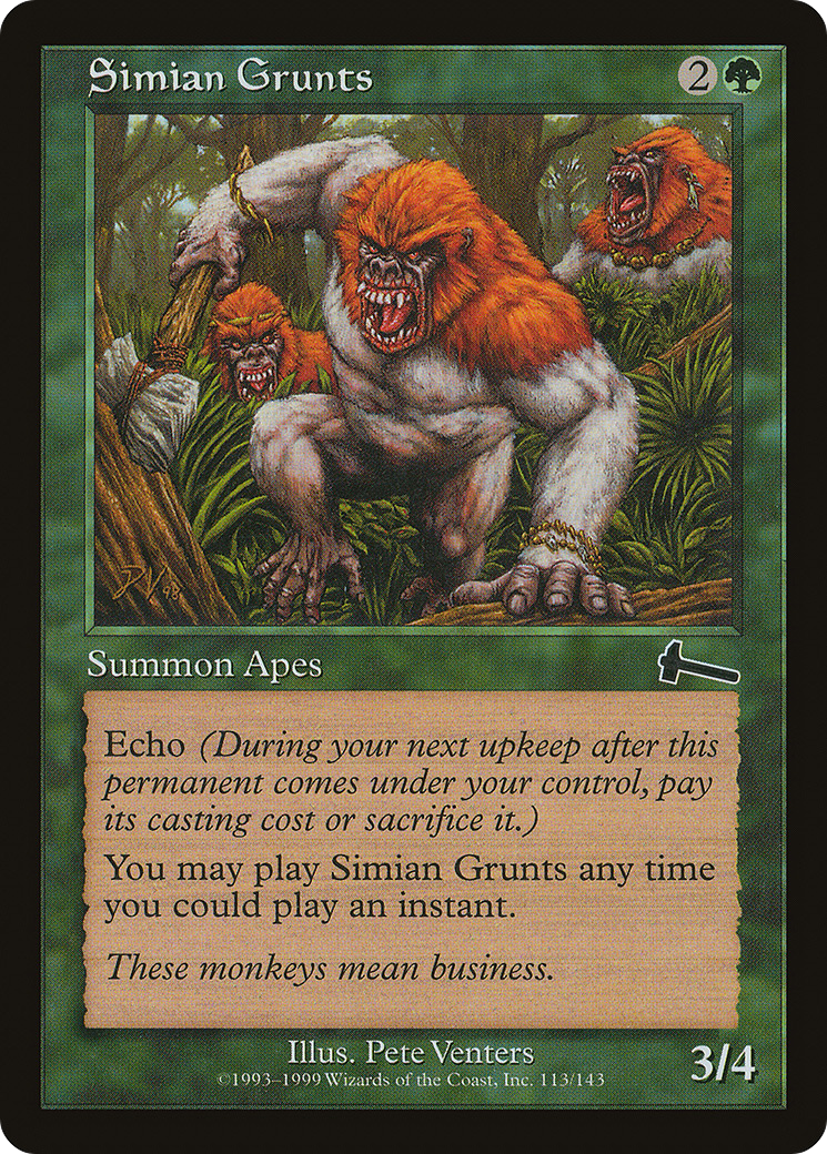 Simian Grunts - Foil