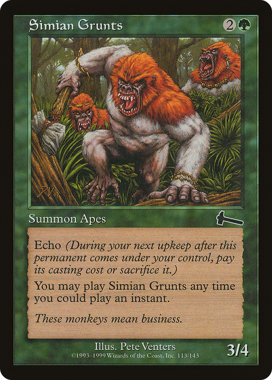 Simian Grunts - Foil