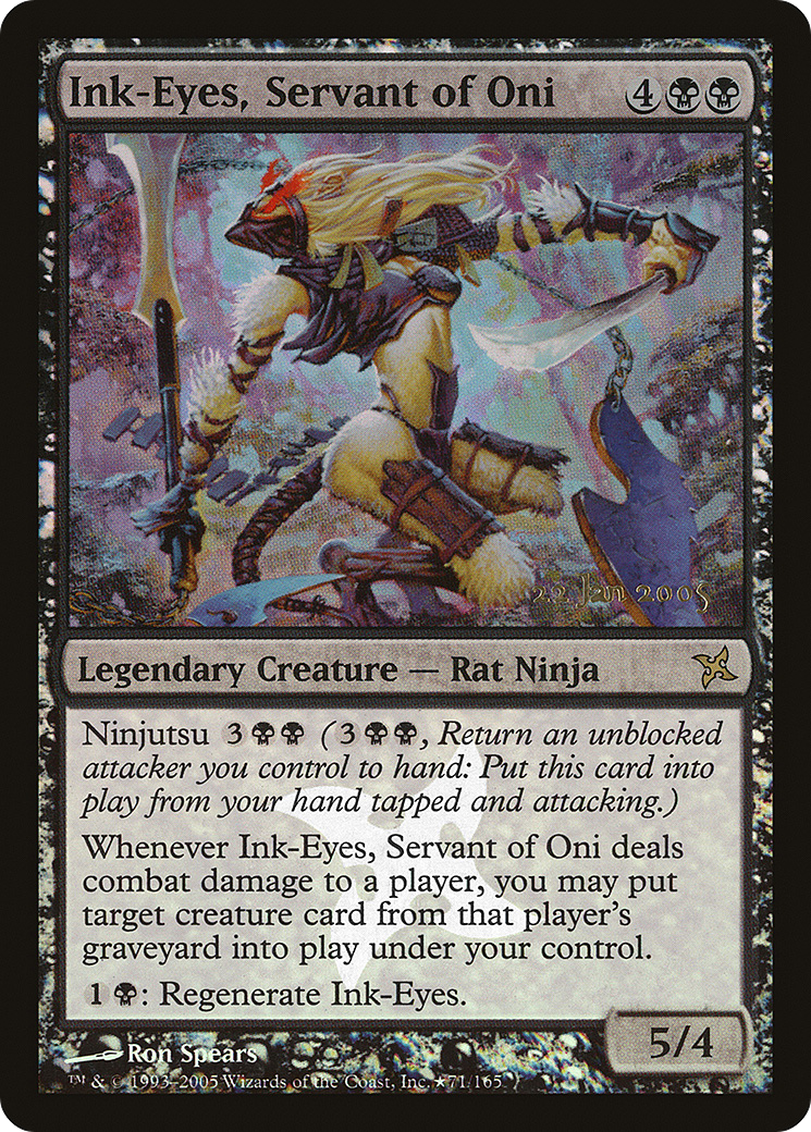 Ink-Eyes, Servant of Oni (71) (Prerelease) - Foil
