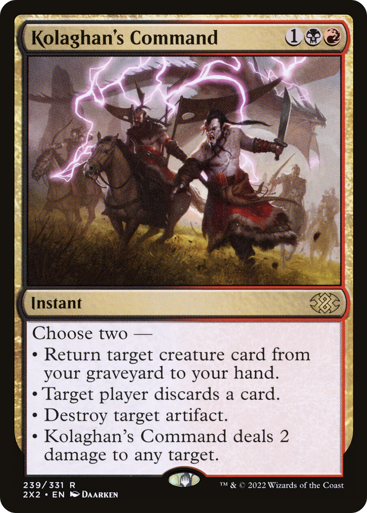 Kolaghan's Command - Foil