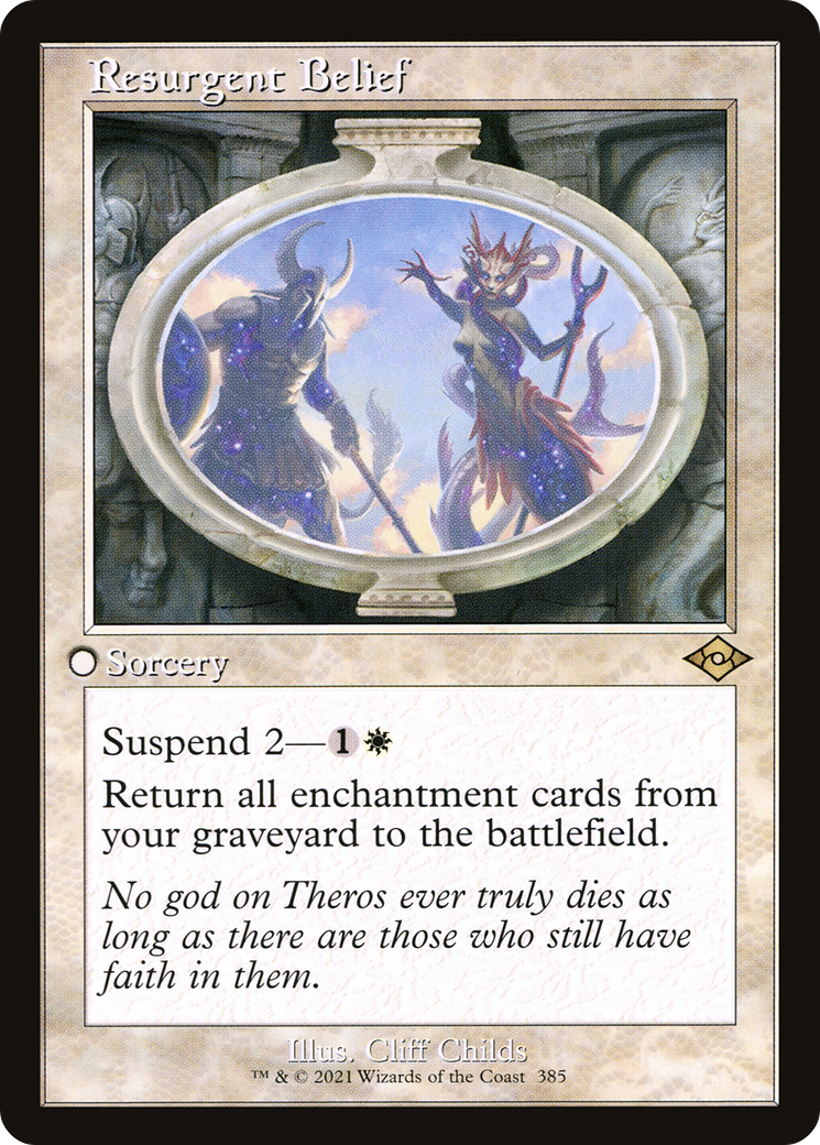 Resurgent Belief (385) (Retro Frame) - Foil Etched