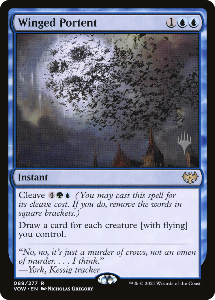 Winged Portent (089) (Promo Pack) - Foil