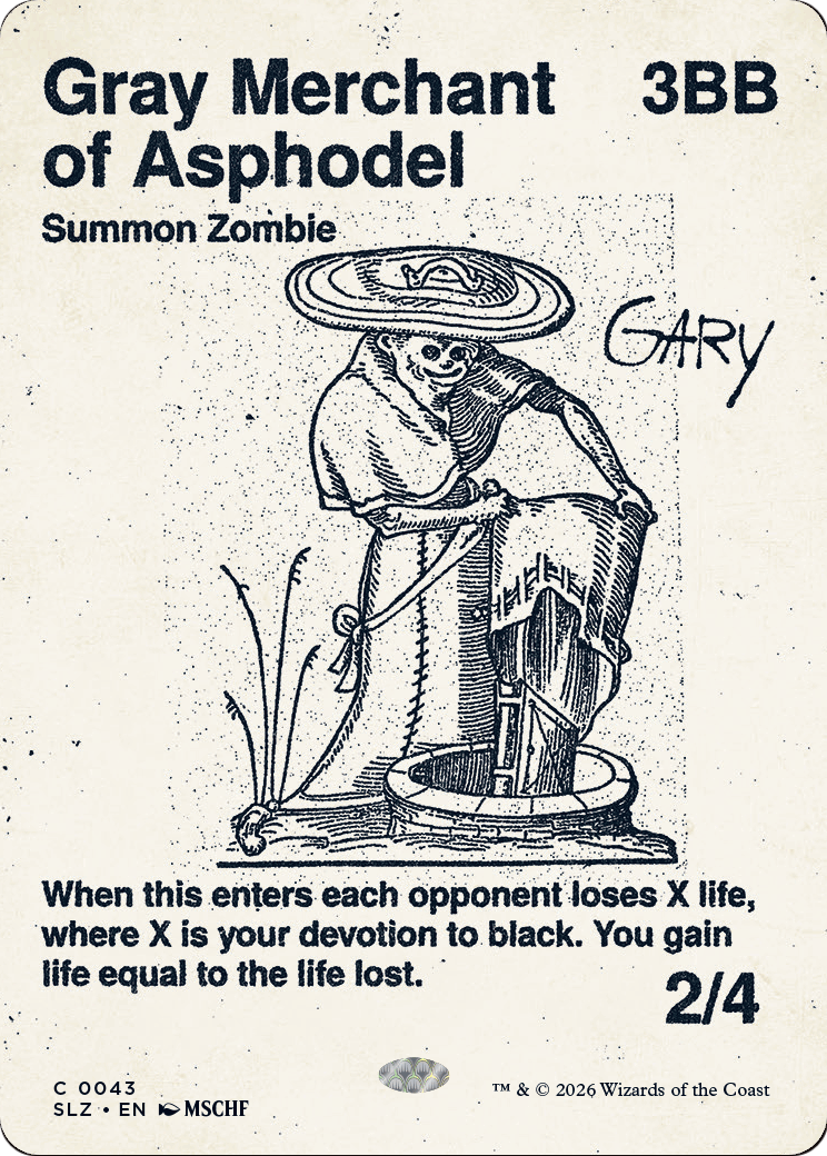 Gray Merchant of Asphodel (0043) (Showcase) (SLZ)
