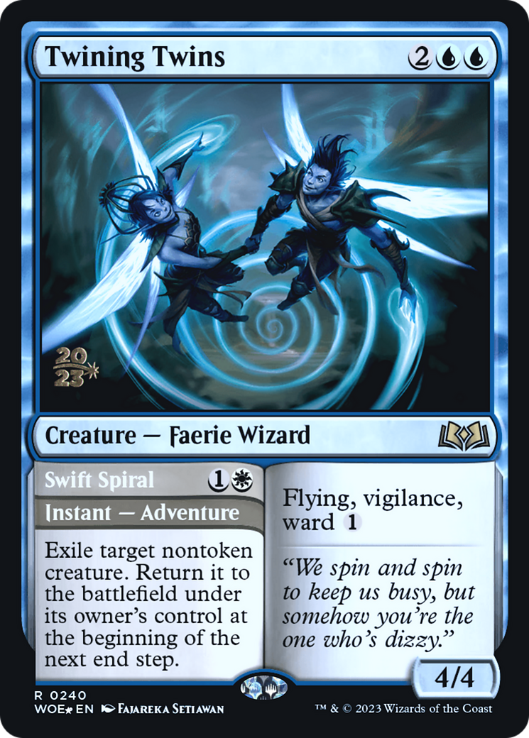 Twining Twins // Swift Spiral (0240) (Prerelease) - Foil