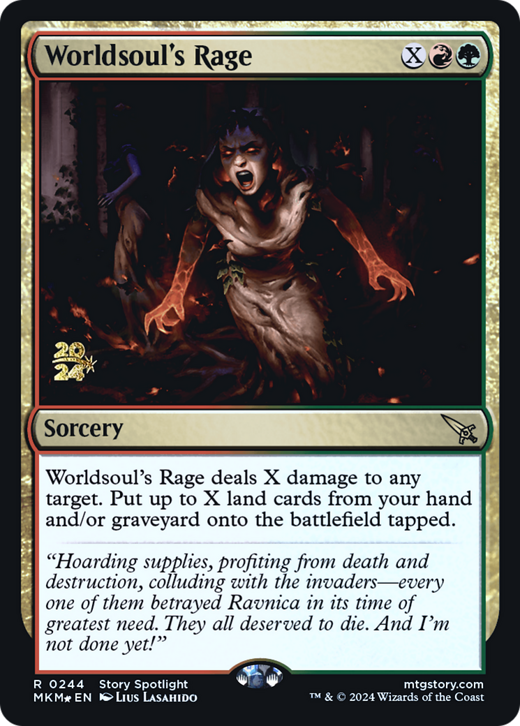 Worldsoul's Rage (0244) (Prerelease) - Foil