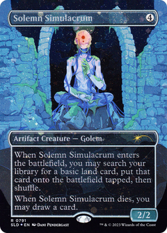 Solemn Simulacrum (0791) (Borderless) - Galaxy Foil