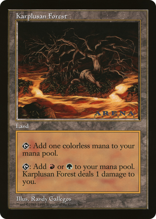 Karplusan Forest (Oversized) (Arena League Promo)