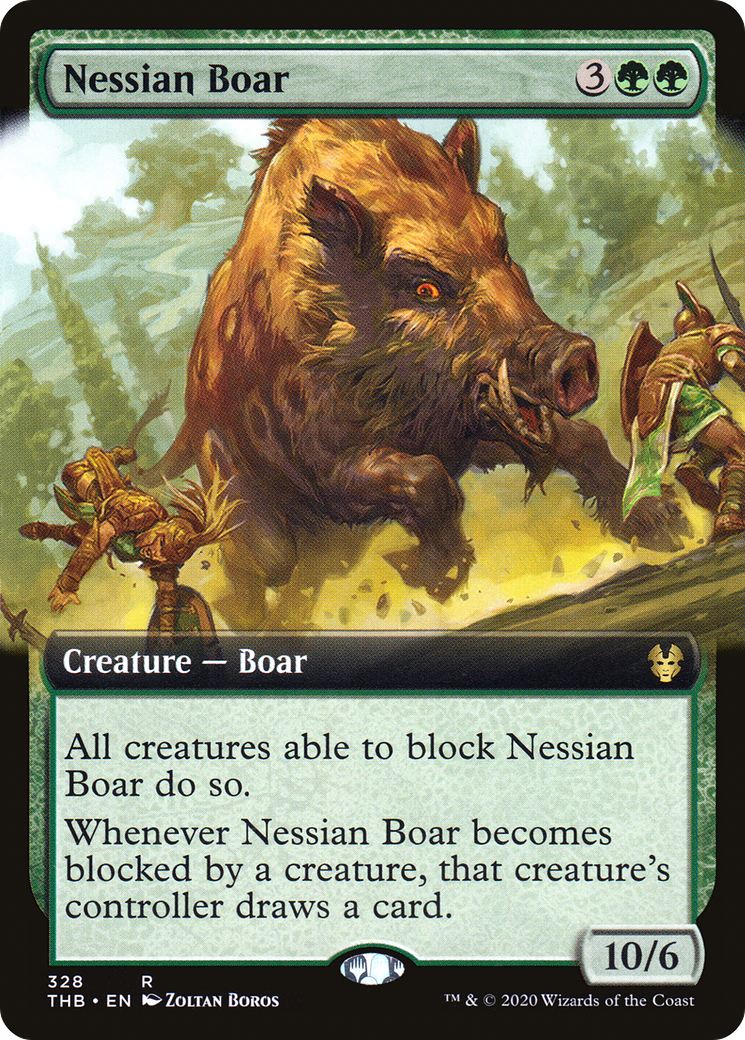 Nessian Boar (328) (Extended Art) - Foil