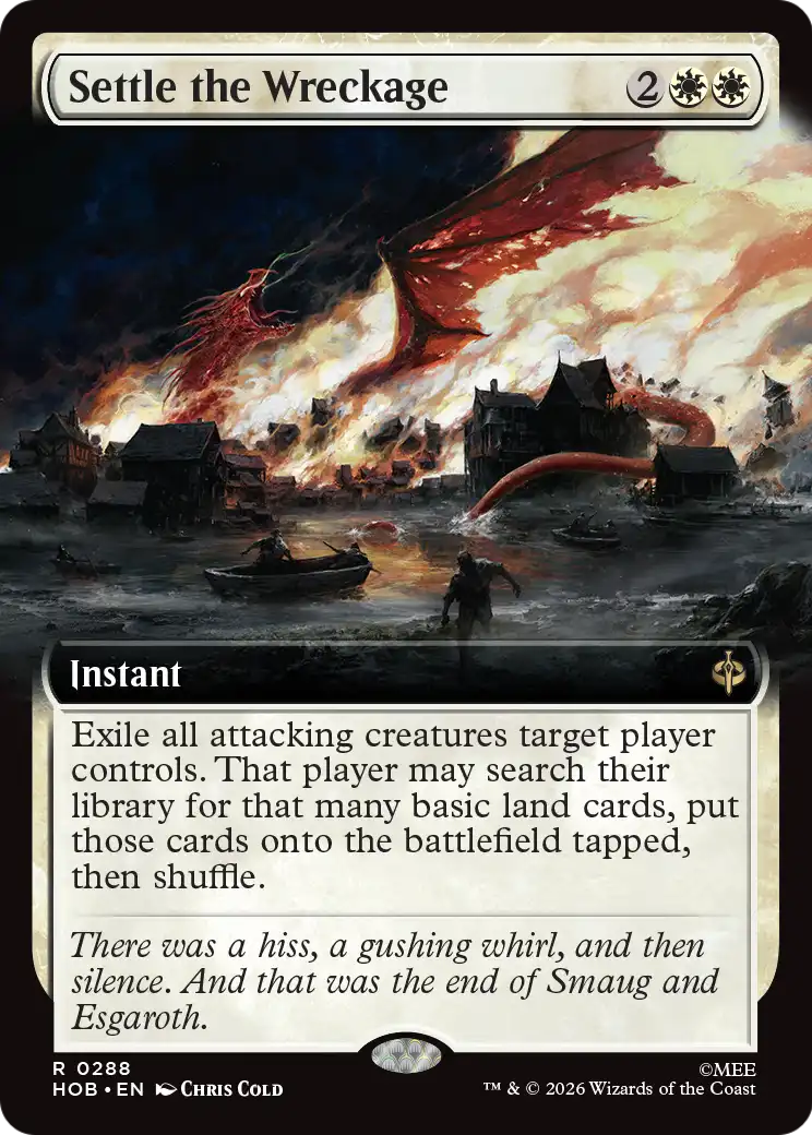 Settle the Wreckage (0288) (Extended Art) (HOB) - Foil