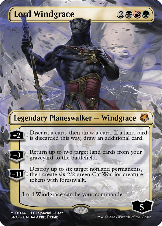 Lord Windgrace (0014) (Borderless) - Foil