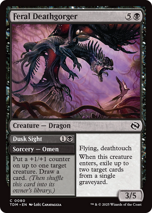 Feral Deathgorger // Dusk Sight - Foil
