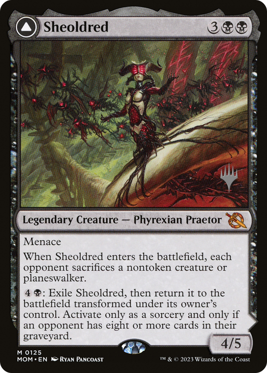 Sheoldred // The True Scriptures (0125) (Promo Pack) (PMOM) - Foil