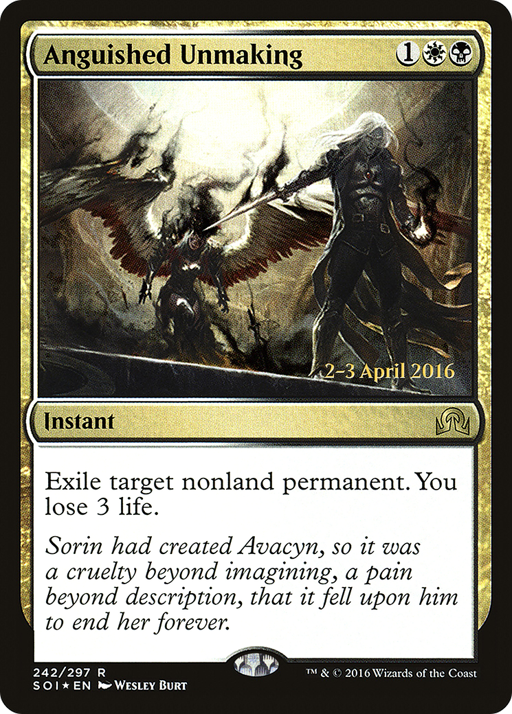 Anguished Unmaking (242) (Prerelease) - Foil