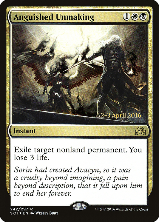 Anguished Unmaking (242) (Prerelease) - Foil
