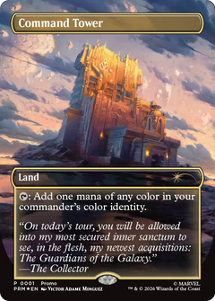 Command Tower (0001) (Borderless) (PMEI) - Foil