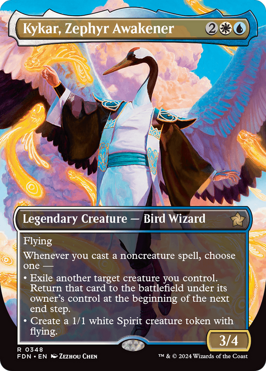 Kykar, Zephyr Awakener (0348) (Borderless) - Foil