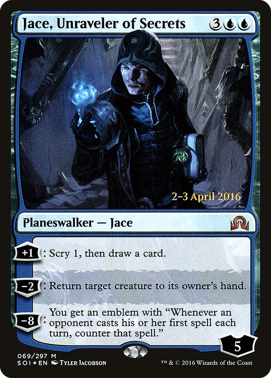Jace, Unraveler of Secrets (069) (Prerelease) - Foil