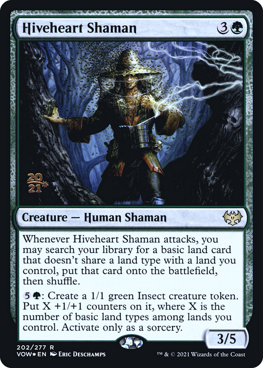 Hiveheart Shaman (202) (Prerelease) - Foil
