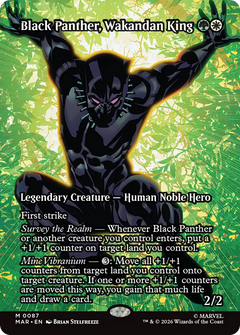 Black Panther, Wakandan King (0087) (Borderless) (MAR)