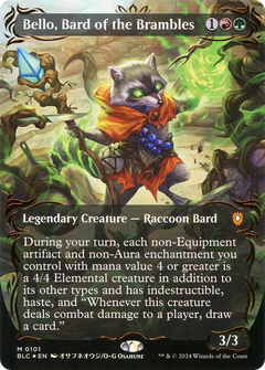 Bello, Bard of the Brambles (0101) (Borderless) (Showcase) - Raised Foil